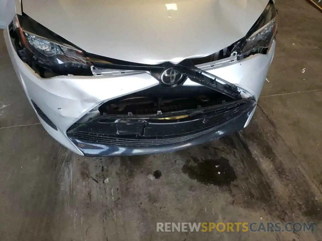 9 Photograph of a damaged car 2T1BURHE5KC233625 TOYOTA COROLLA 2019