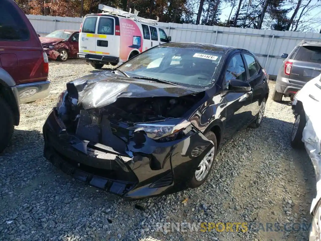 2 Photograph of a damaged car 2T1BURHE5KC238162 TOYOTA COROLLA 2019