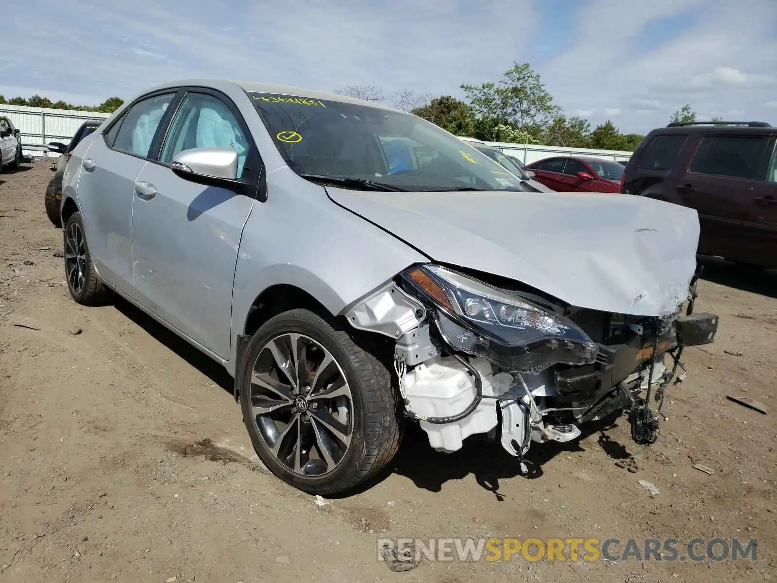 1 Photograph of a damaged car 2T1BURHE6KC138782 TOYOTA COROLLA 2019