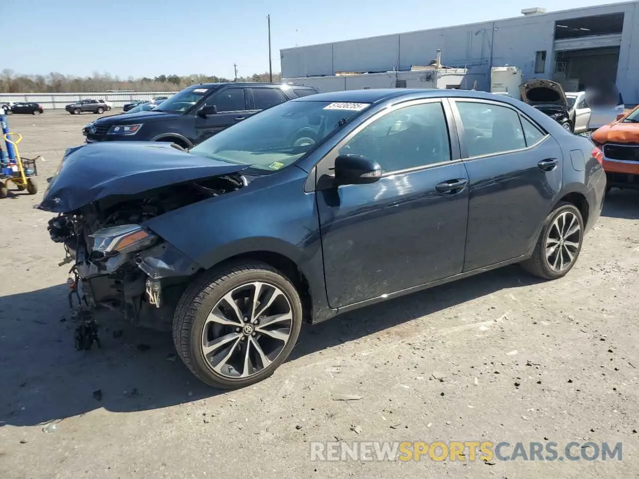 1 Photograph of a damaged car 2T1BURHE6KC143755 TOYOTA COROLLA 2019