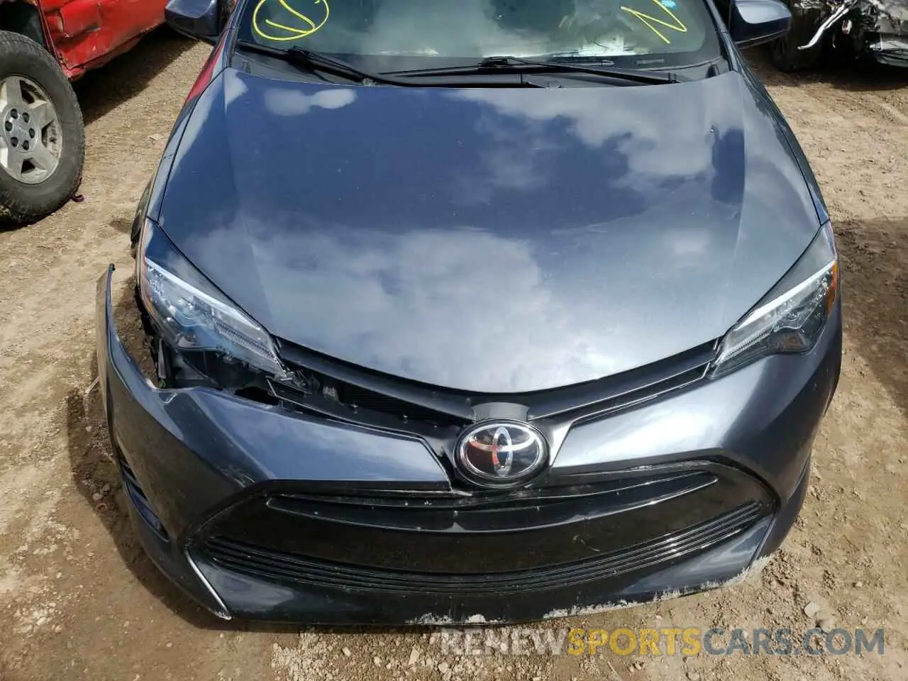 7 Photograph of a damaged car 2T1BURHE6KC145375 TOYOTA COROLLA 2019