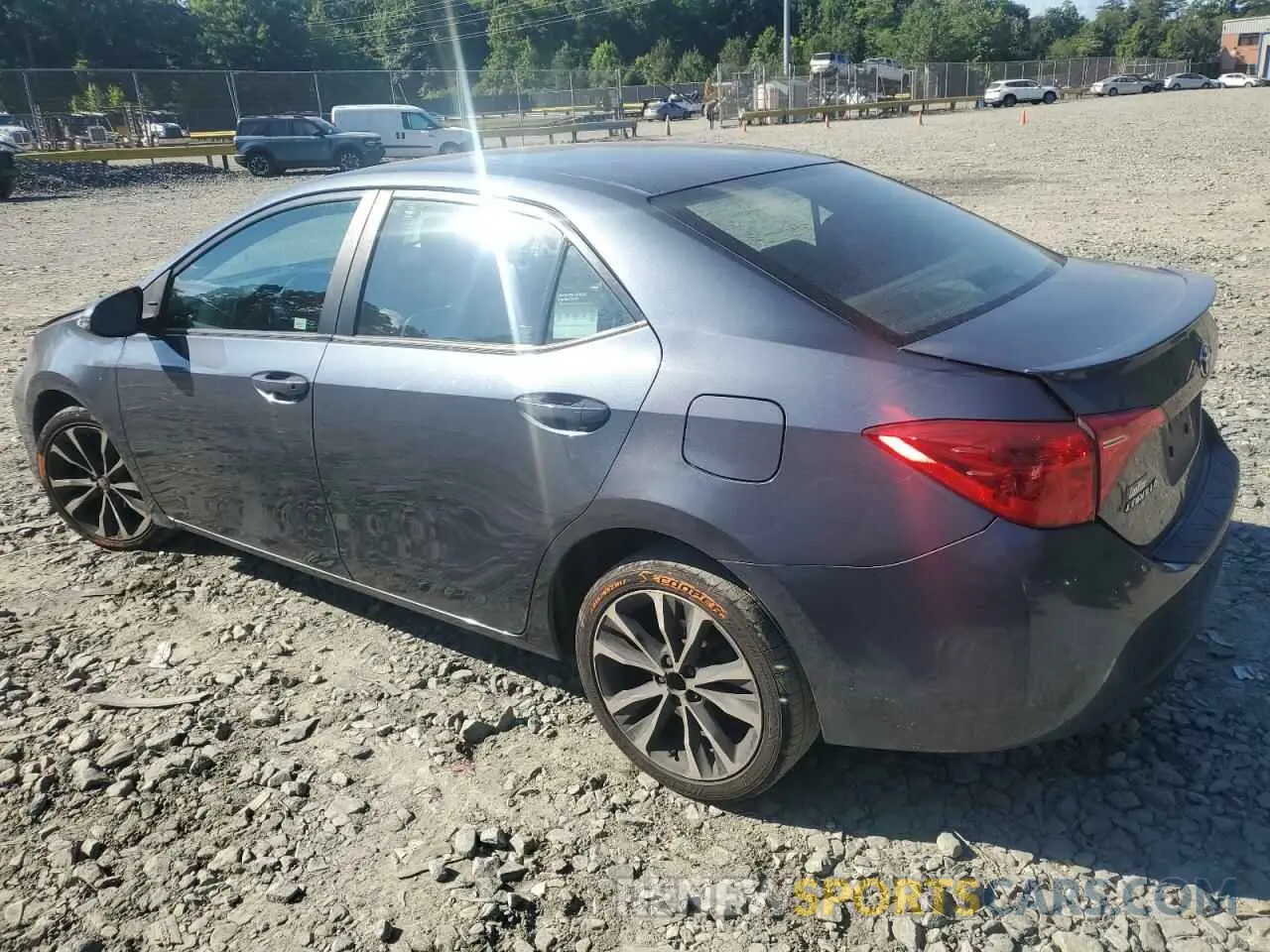 2 Photograph of a damaged car 2T1BURHE6KC146543 TOYOTA COROLLA 2019