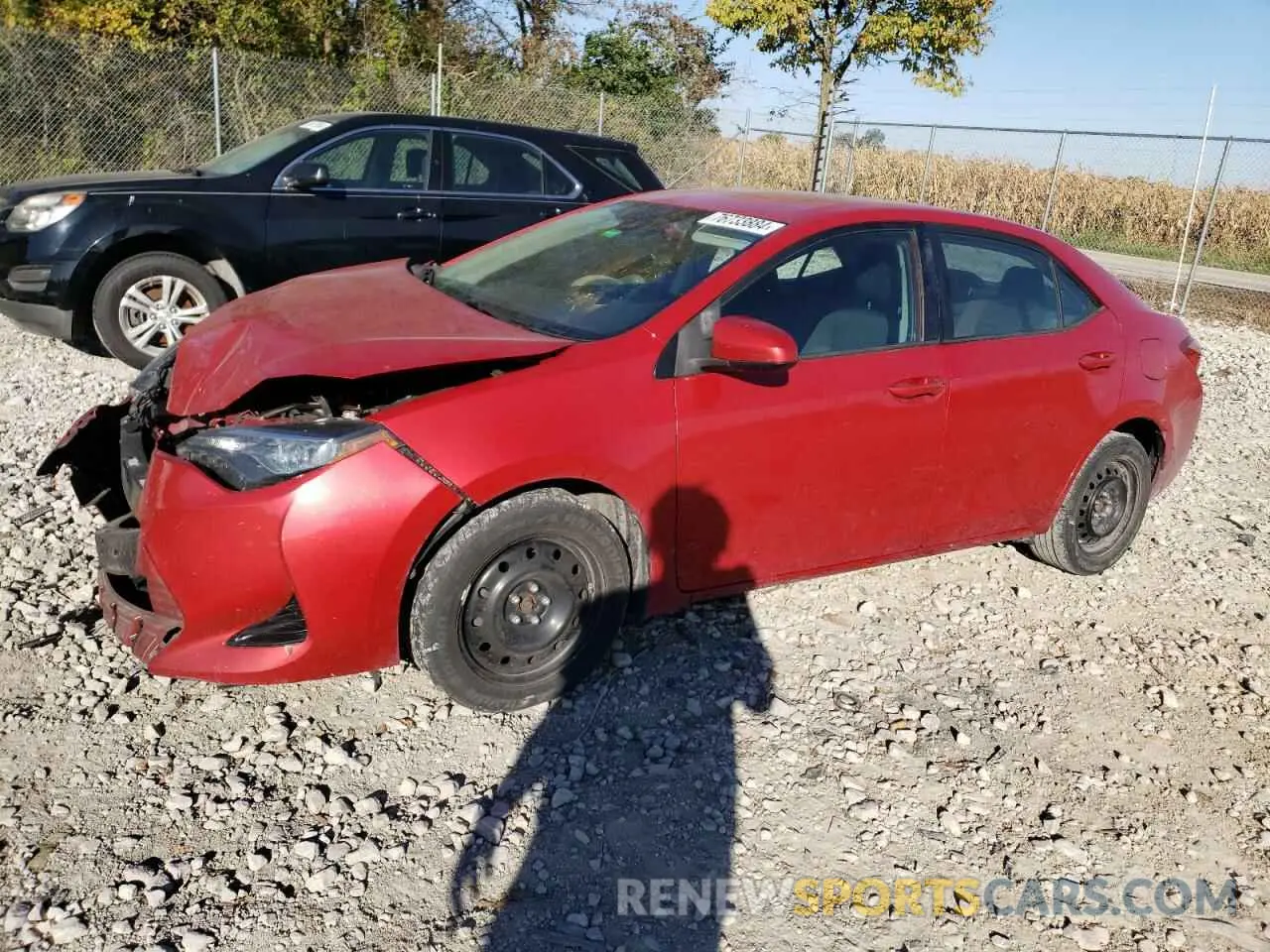 1 Photograph of a damaged car 2T1BURHE6KC147529 TOYOTA COROLLA 2019