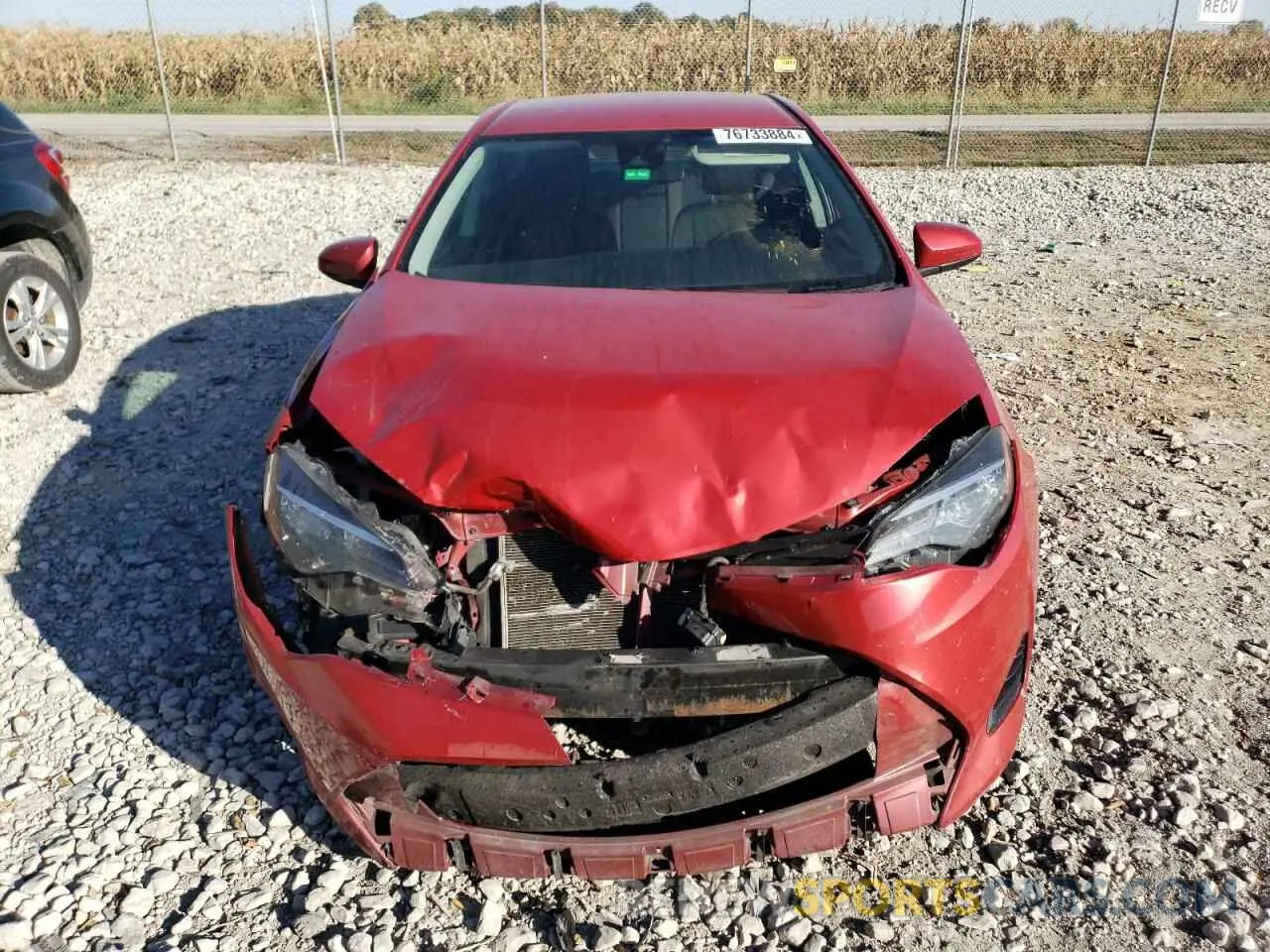 5 Photograph of a damaged car 2T1BURHE6KC147529 TOYOTA COROLLA 2019