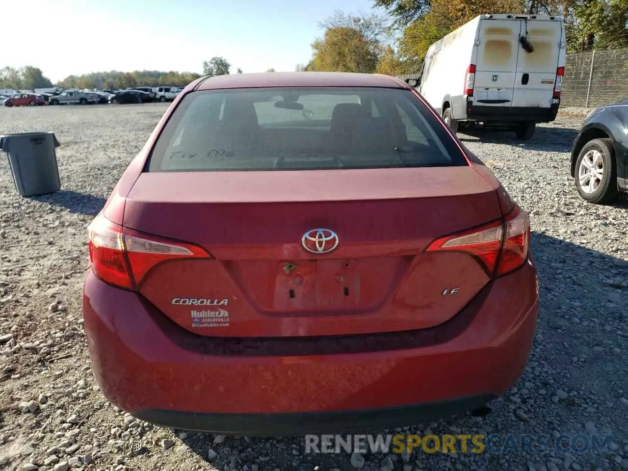 6 Photograph of a damaged car 2T1BURHE6KC147529 TOYOTA COROLLA 2019