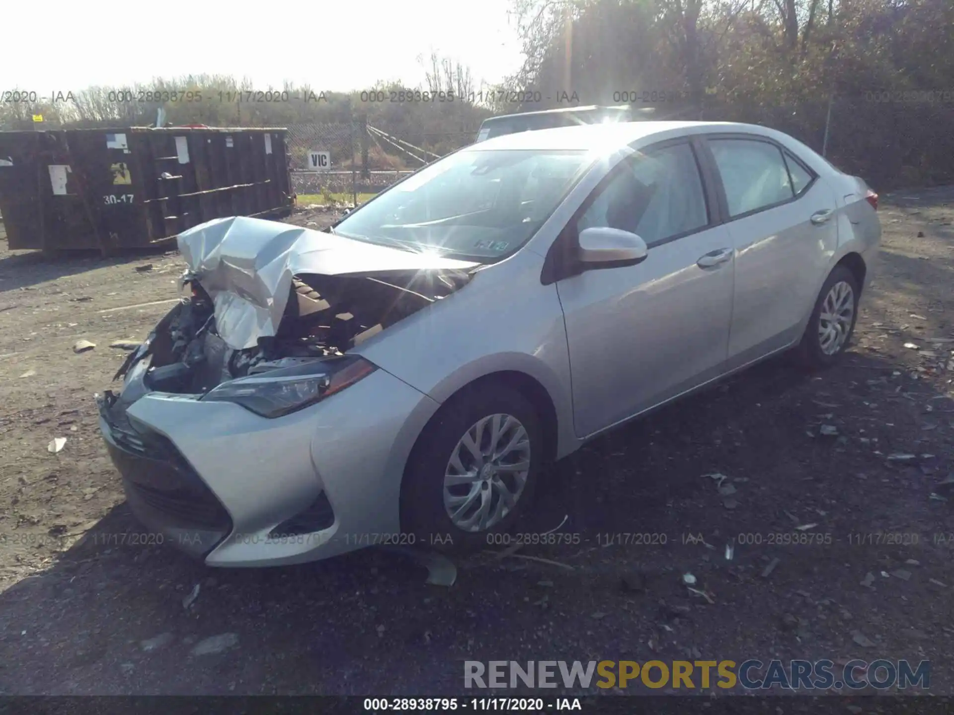 2 Photograph of a damaged car 2T1BURHE6KC152309 TOYOTA COROLLA 2019