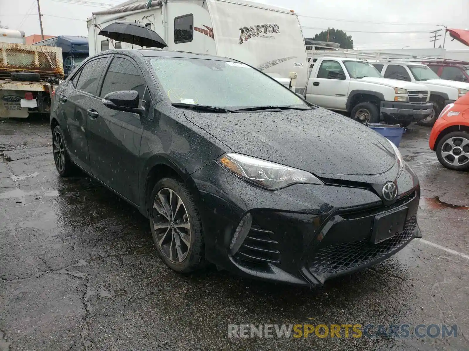 1 Photograph of a damaged car 2T1BURHE6KC153170 TOYOTA COROLLA 2019