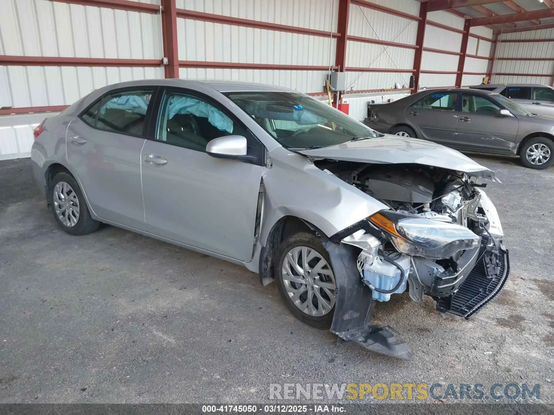 1 Photograph of a damaged car 2T1BURHE6KC157476 TOYOTA COROLLA 2019