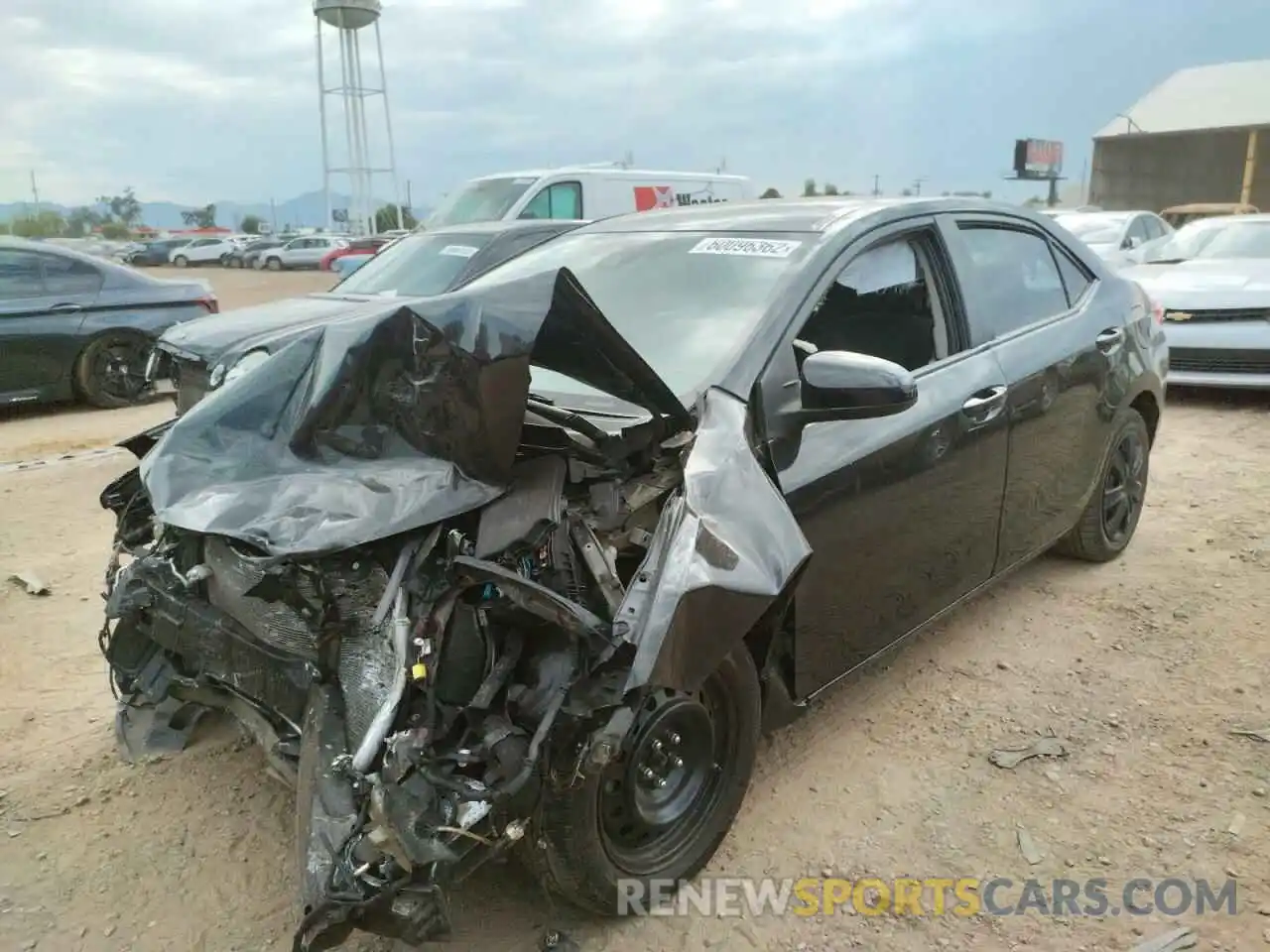 2 Photograph of a damaged car 2T1BURHE6KC169563 TOYOTA COROLLA 2019