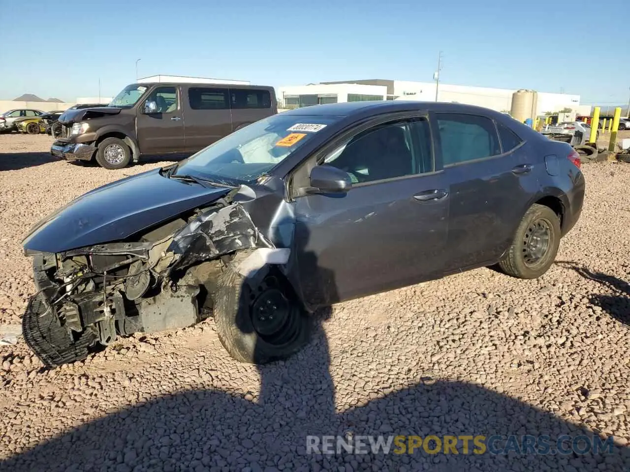 1 Photograph of a damaged car 2T1BURHE6KC169630 TOYOTA COROLLA 2019