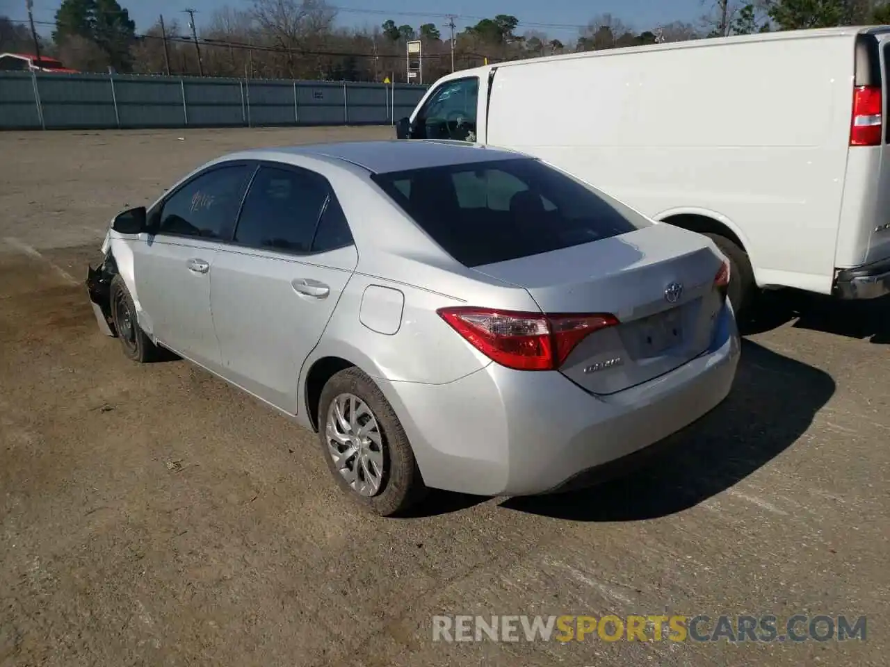 3 Photograph of a damaged car 2T1BURHE6KC171457 TOYOTA COROLLA 2019