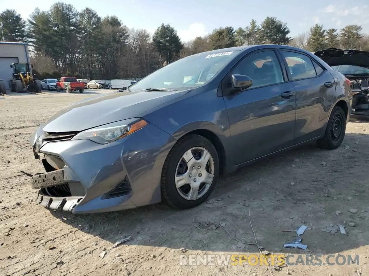 1 Photograph of a damaged car 2T1BURHE6KC172589 TOYOTA COROLLA 2019