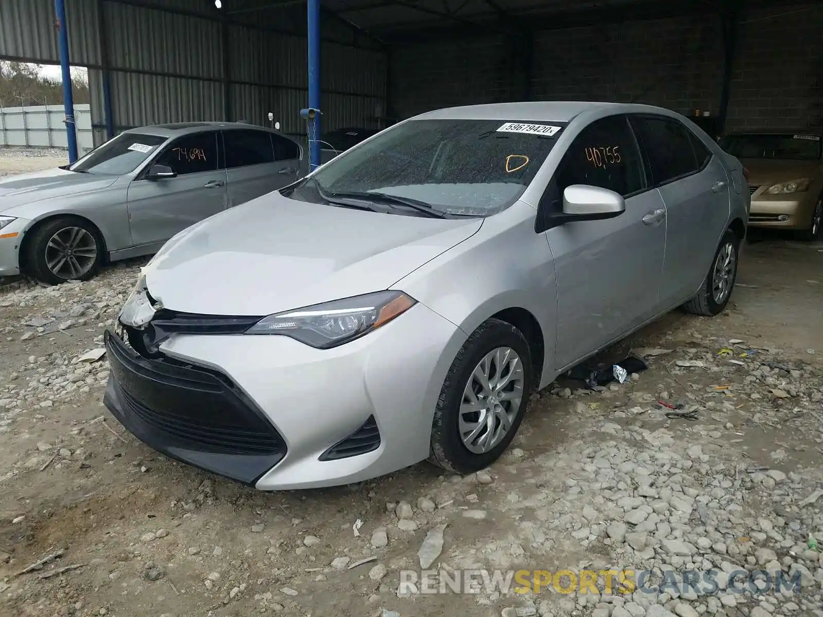 2 Photograph of a damaged car 2T1BURHE6KC178635 TOYOTA COROLLA 2019