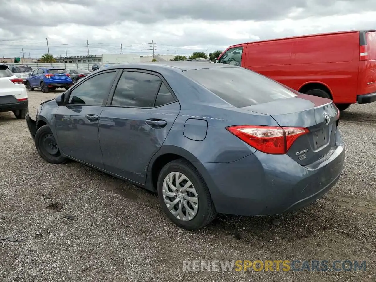 2 Photograph of a damaged car 2T1BURHE6KC179977 TOYOTA COROLLA 2019