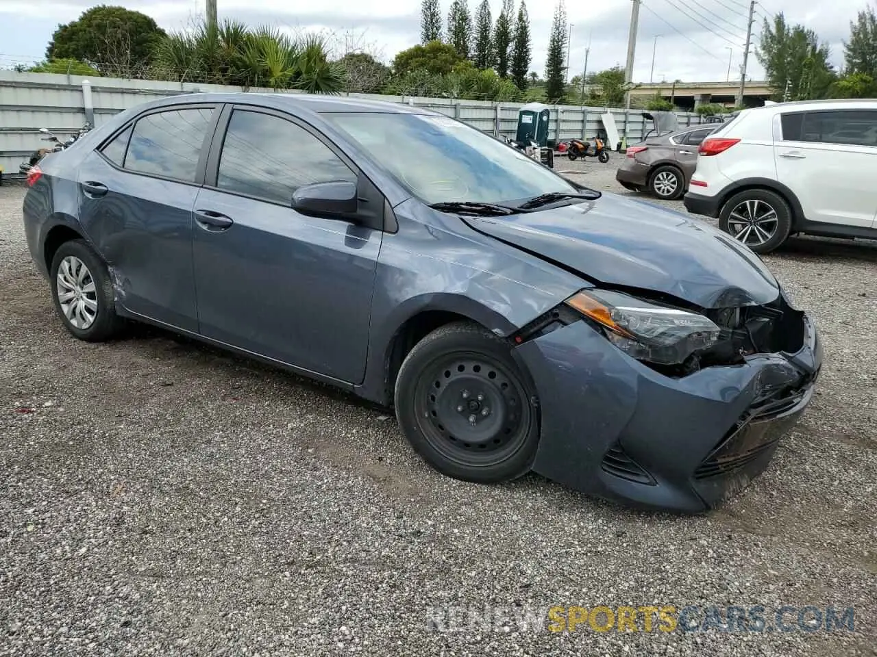 4 Photograph of a damaged car 2T1BURHE6KC179977 TOYOTA COROLLA 2019
