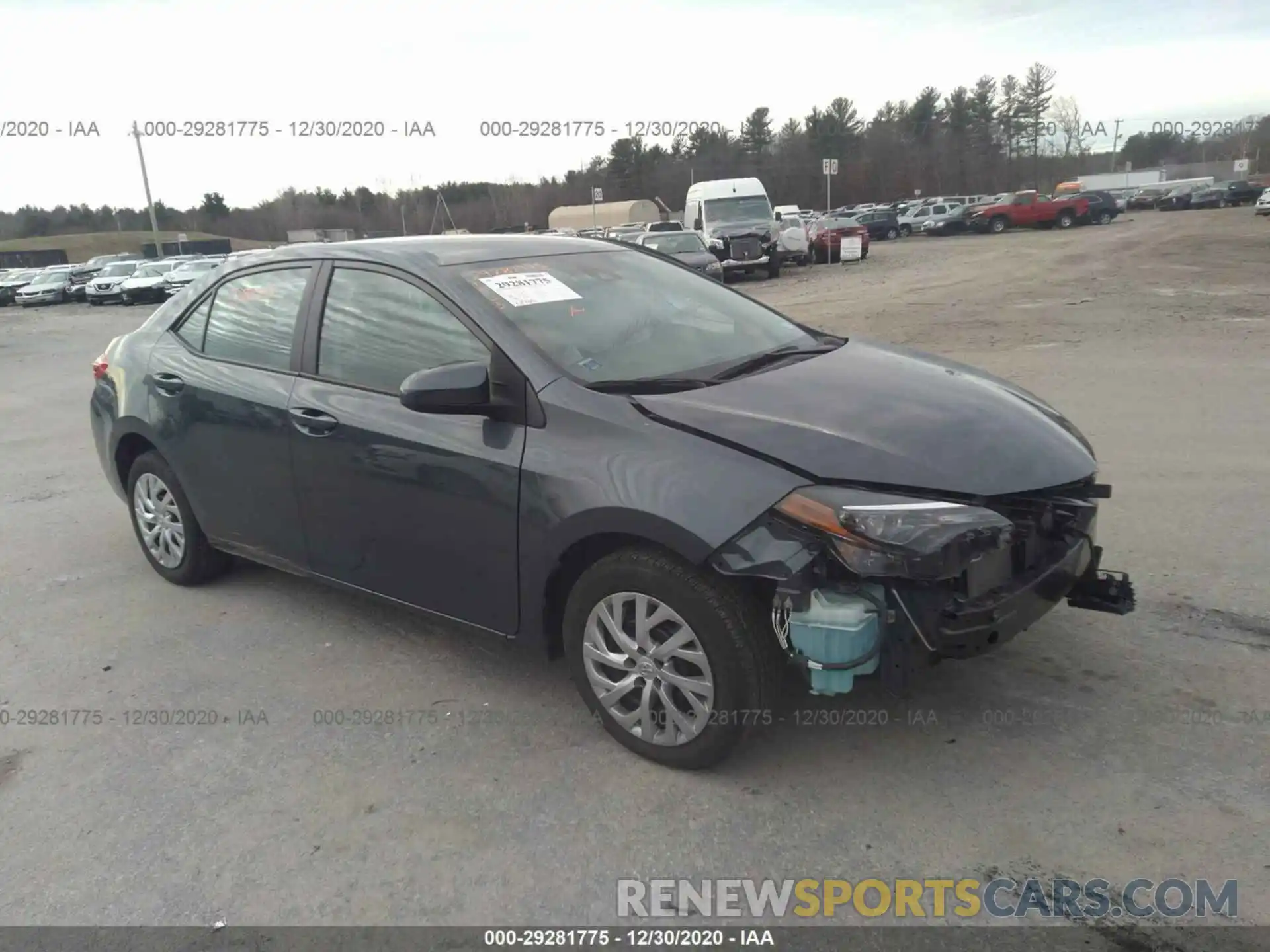 1 Photograph of a damaged car 2T1BURHE6KC183463 TOYOTA COROLLA 2019