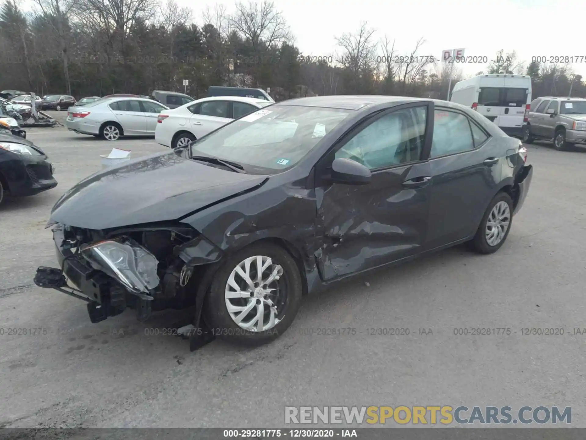 2 Photograph of a damaged car 2T1BURHE6KC183463 TOYOTA COROLLA 2019