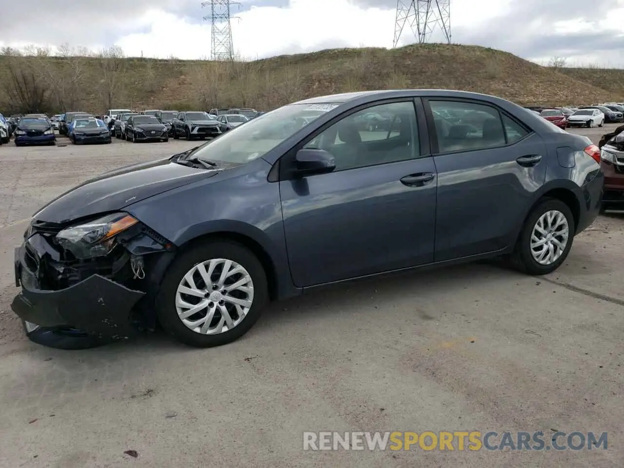 1 Photograph of a damaged car 2T1BURHE6KC189697 TOYOTA COROLLA 2019