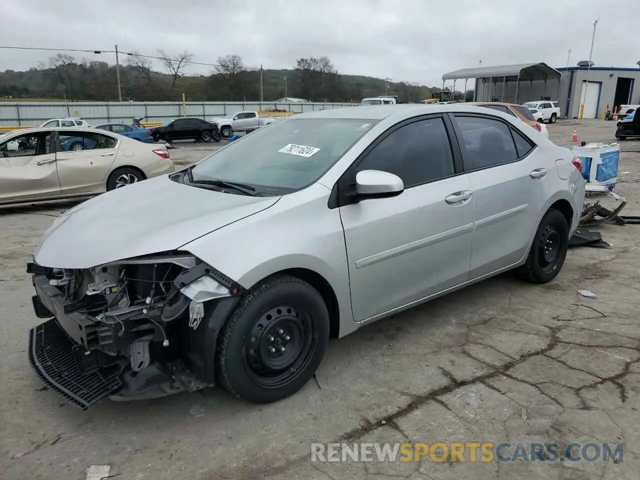 1 Photograph of a damaged car 2T1BURHE6KC191188 TOYOTA COROLLA 2019