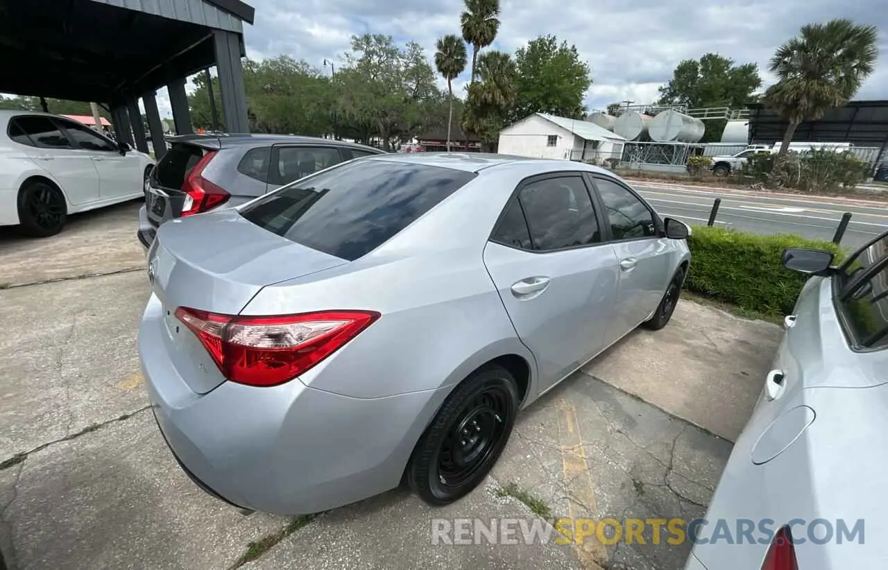 4 Photograph of a damaged car 2T1BURHE6KC198934 TOYOTA COROLLA 2019