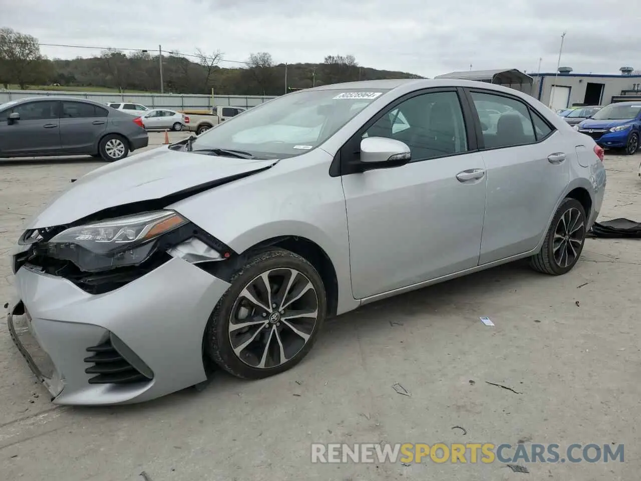 1 Photograph of a damaged car 2T1BURHE6KC198982 TOYOTA COROLLA 2019
