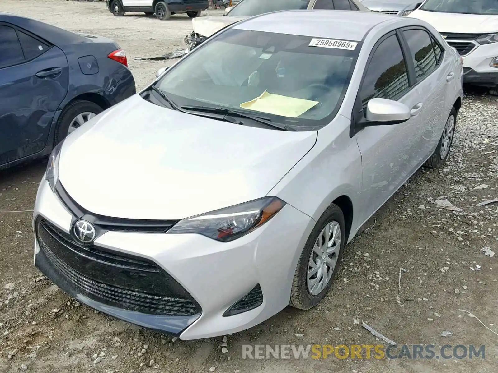 2 Photograph of a damaged car 2T1BURHE6KC199095 TOYOTA COROLLA 2019