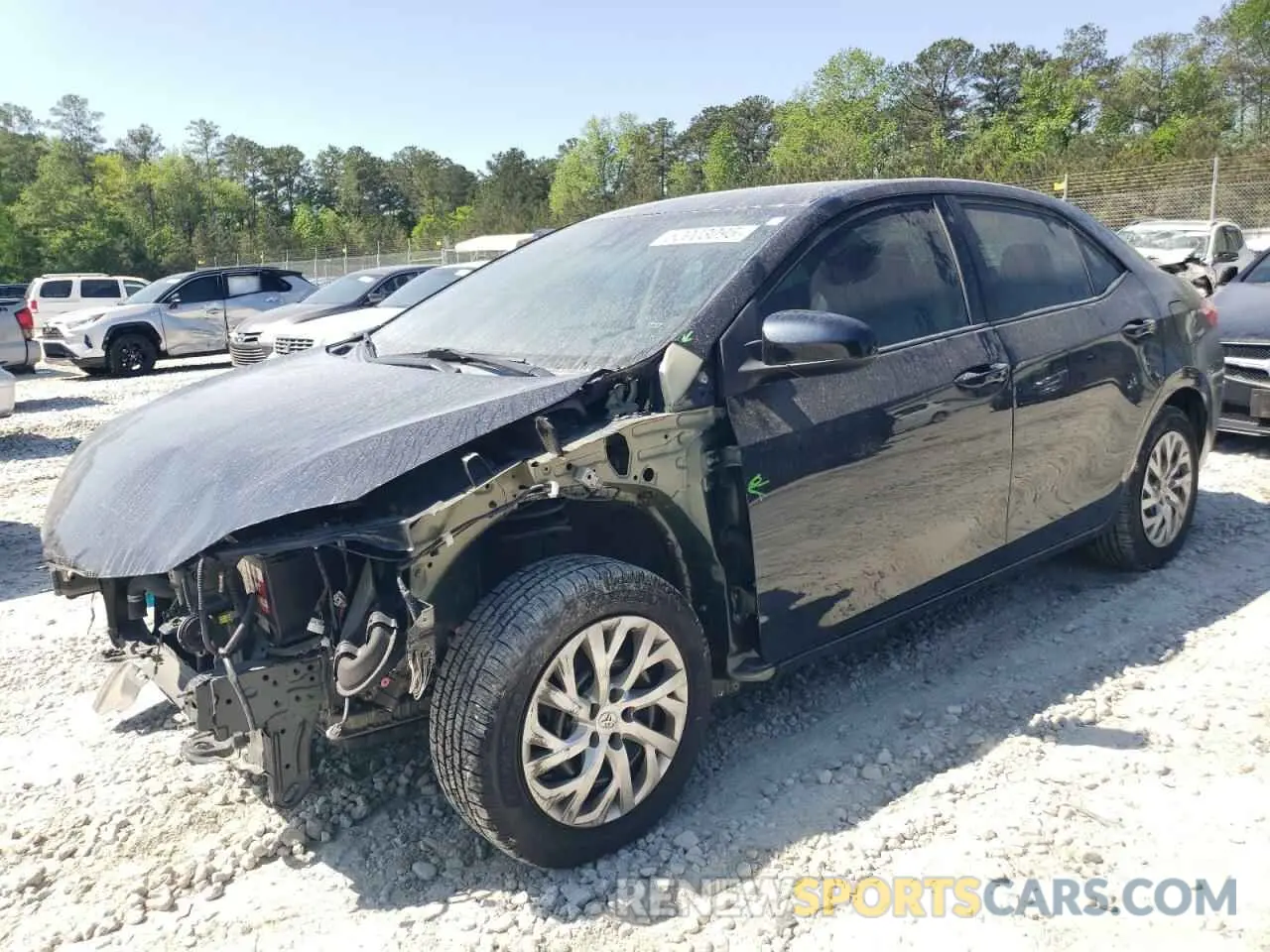 1 Photograph of a damaged car 2T1BURHE6KC206966 TOYOTA COROLLA 2019