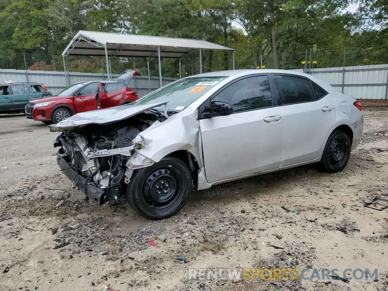 1 Photograph of a damaged car 2T1BURHE6KC211293 TOYOTA COROLLA 2019