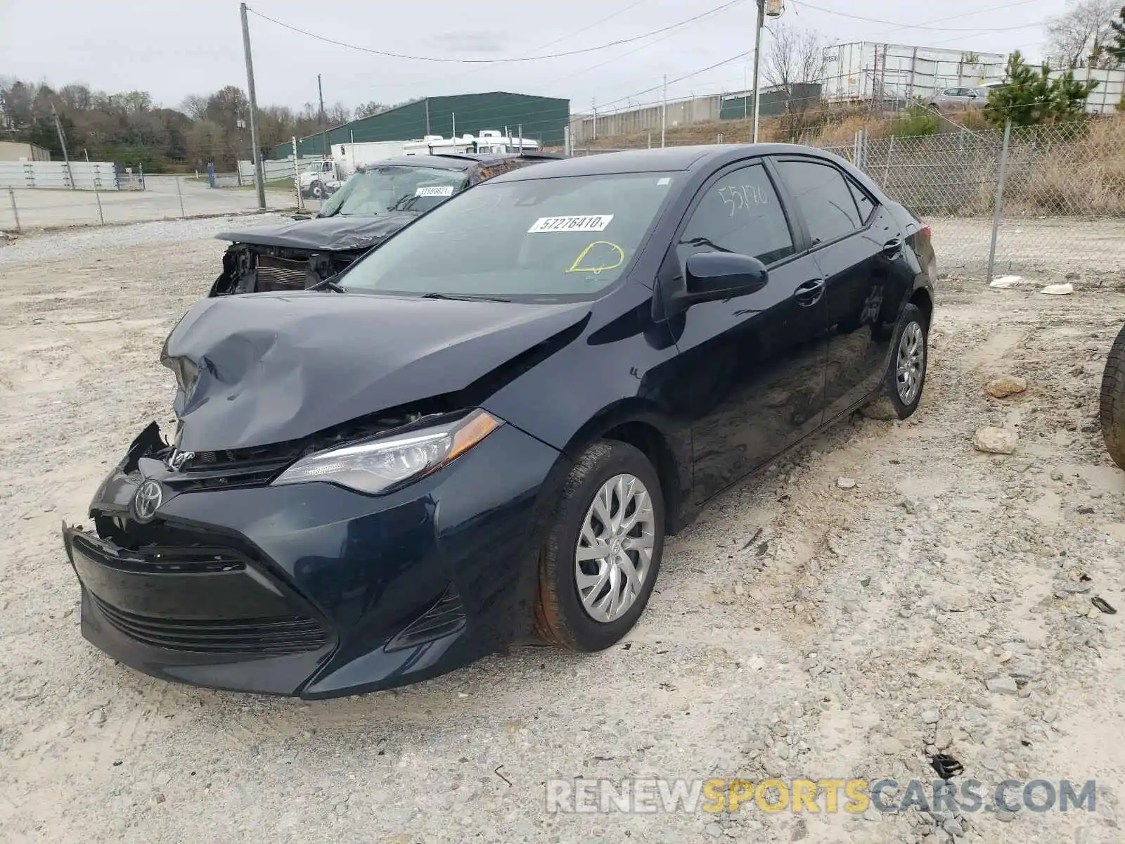 2 Photograph of a damaged car 2T1BURHE6KC213528 TOYOTA COROLLA 2019