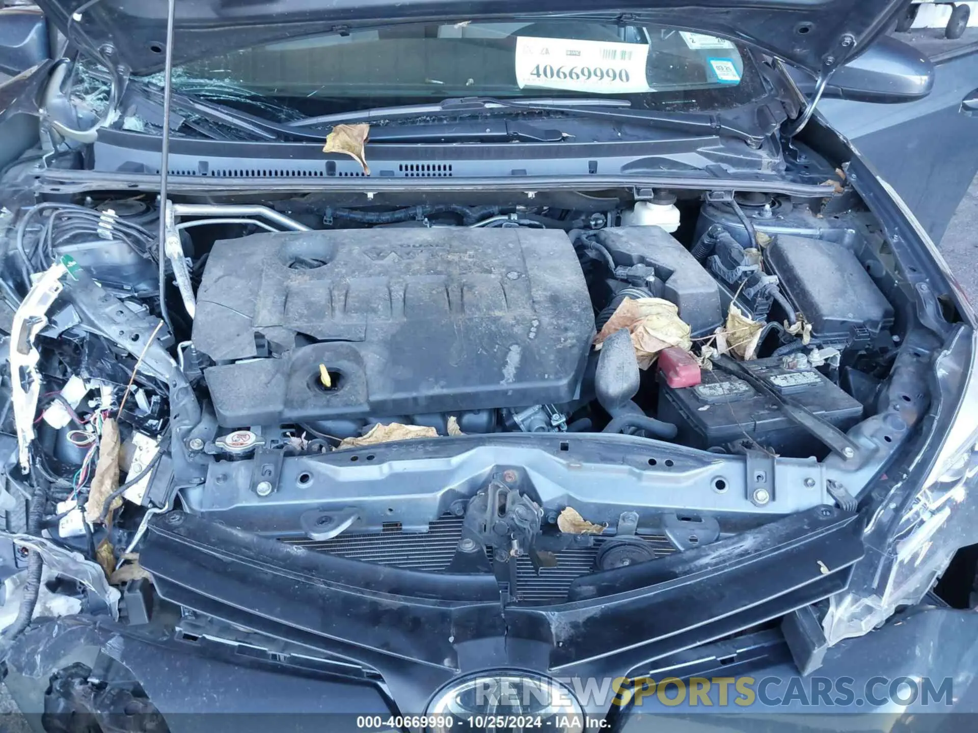 10 Photograph of a damaged car 2T1BURHE6KC216249 TOYOTA COROLLA 2019