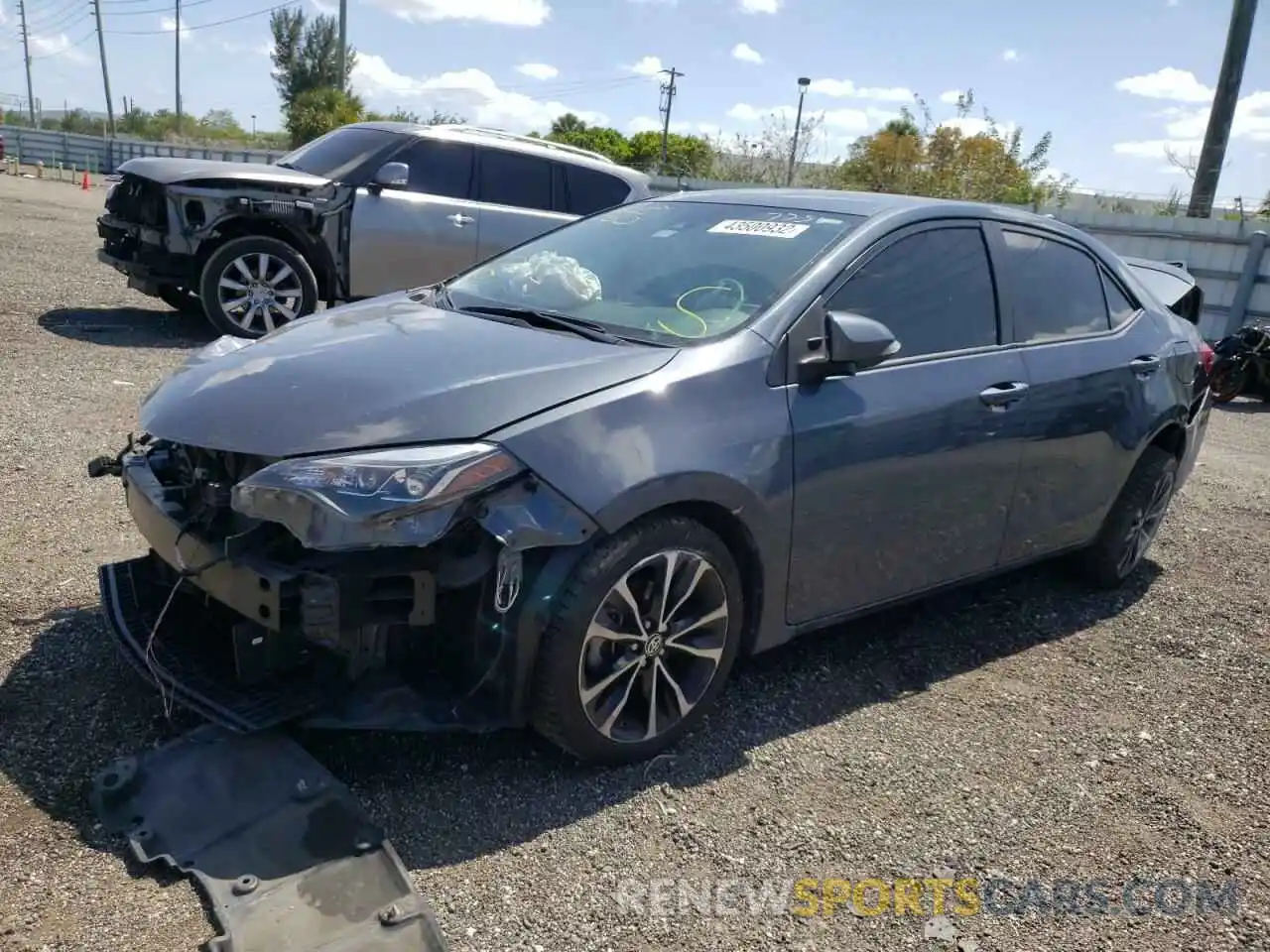 2 Photograph of a damaged car 2T1BURHE6KC217756 TOYOTA COROLLA 2019