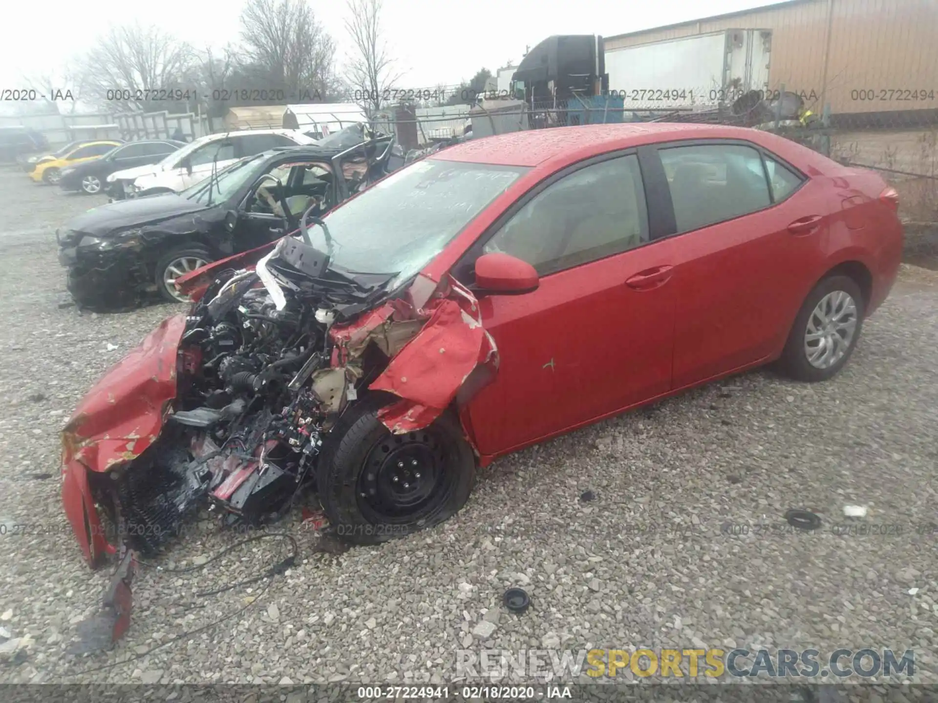 2 Photograph of a damaged car 2T1BURHE6KC227431 TOYOTA COROLLA 2019