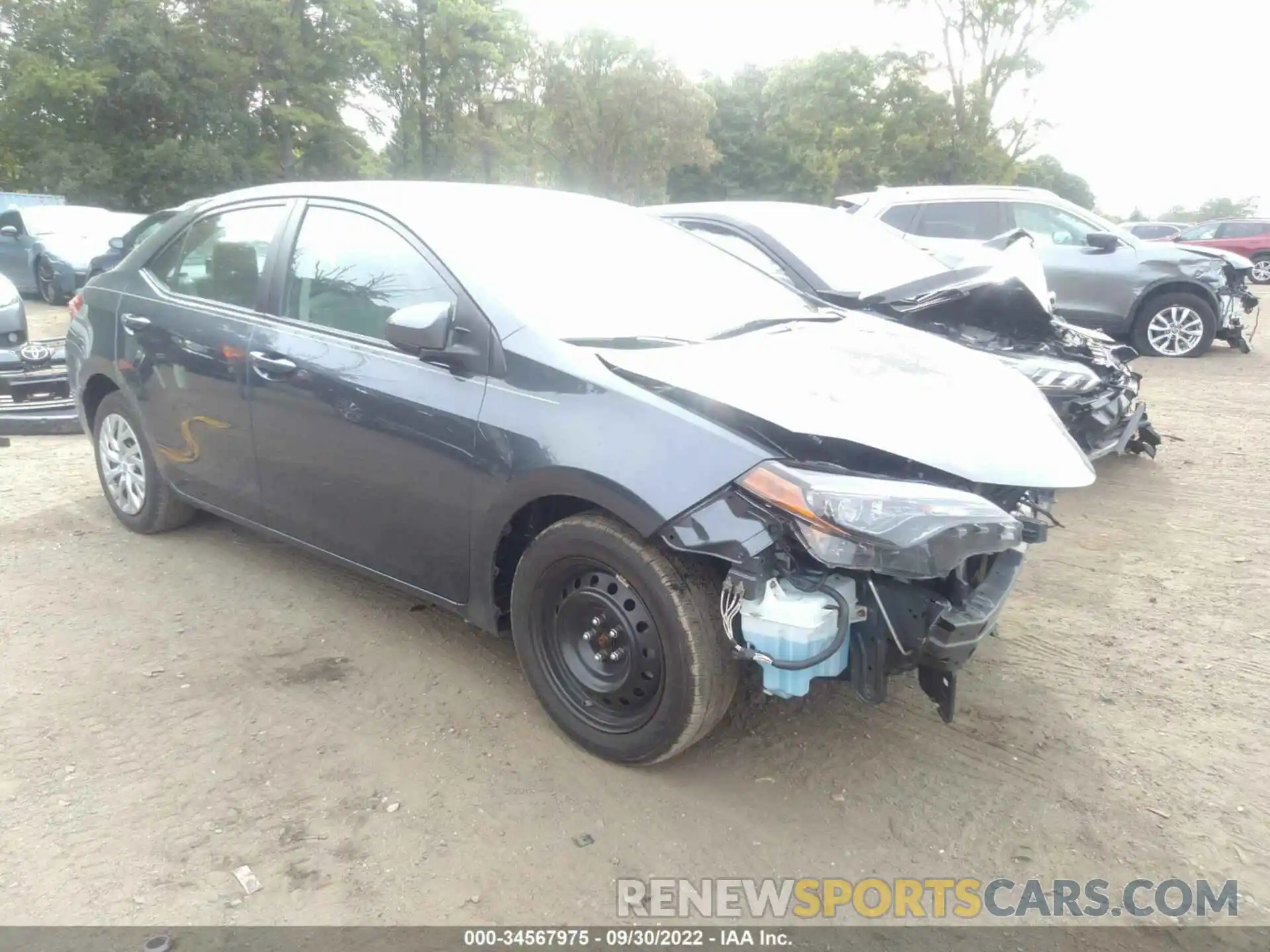 1 Photograph of a damaged car 2T1BURHE6KC227882 TOYOTA COROLLA 2019