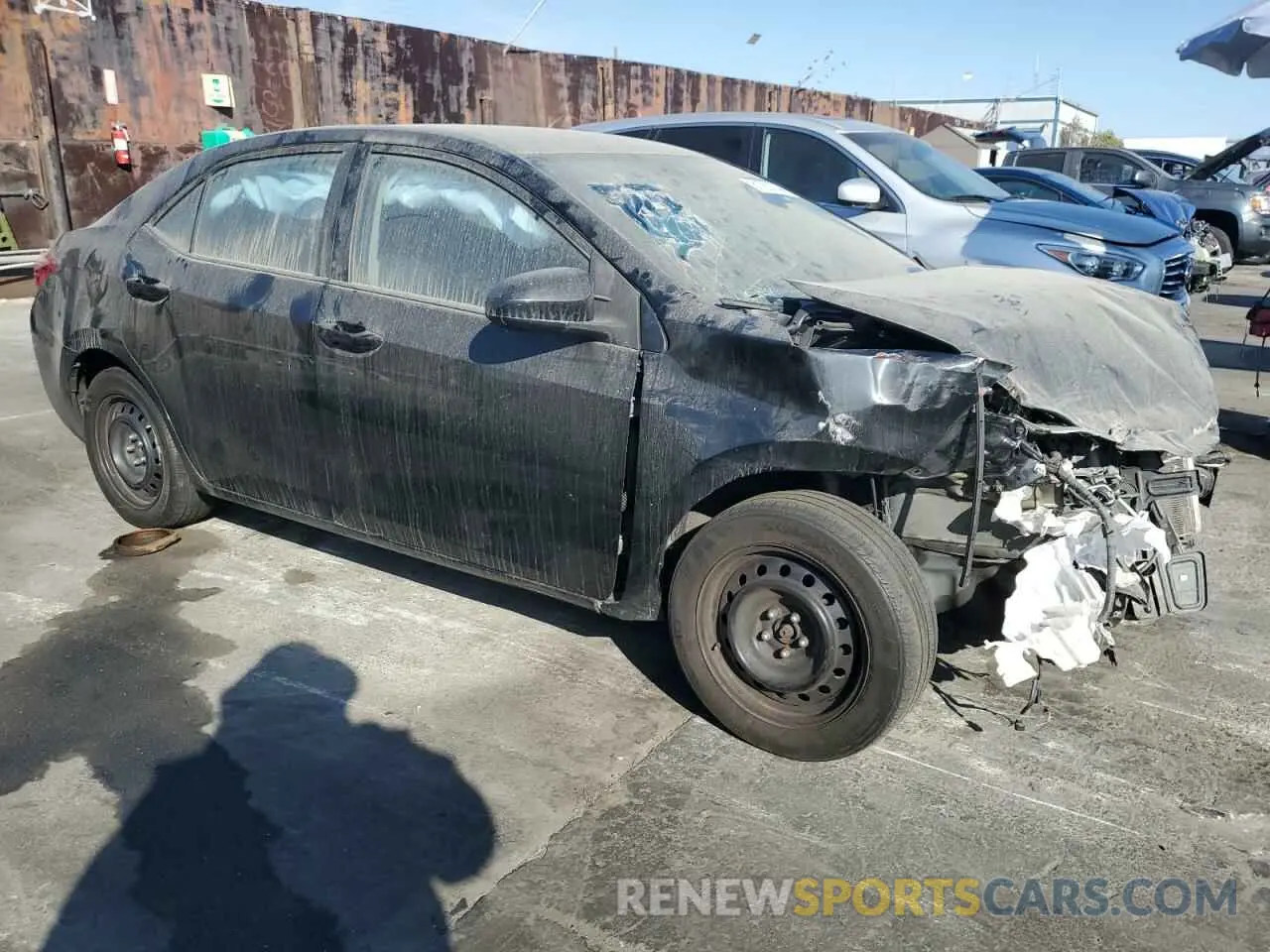 4 Photograph of a damaged car 2T1BURHE6KC231835 TOYOTA COROLLA 2019