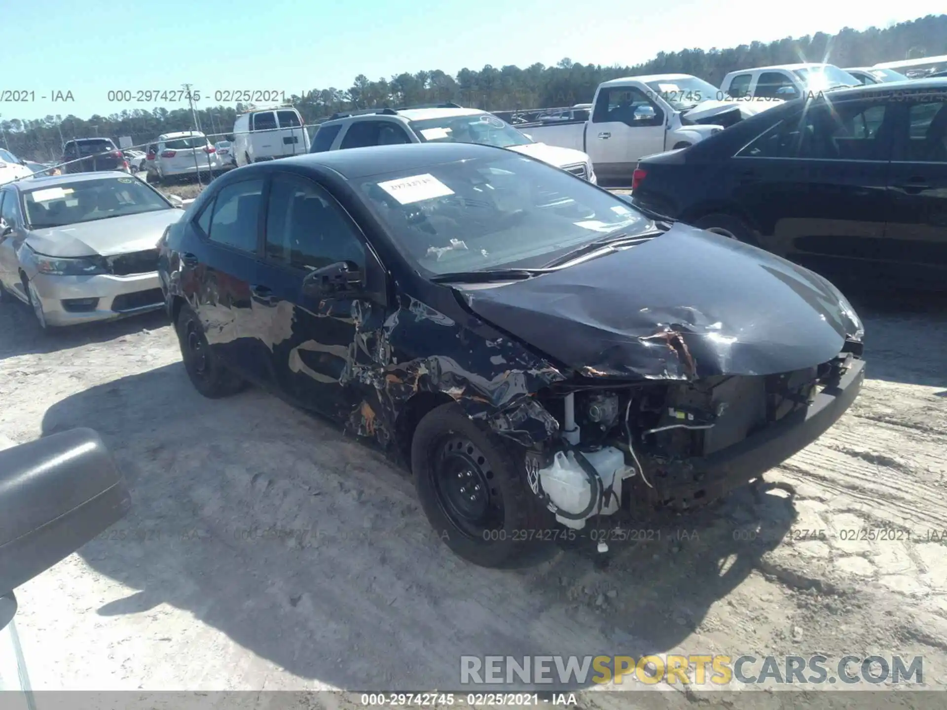 1 Photograph of a damaged car 2T1BURHE6KC235917 TOYOTA COROLLA 2019