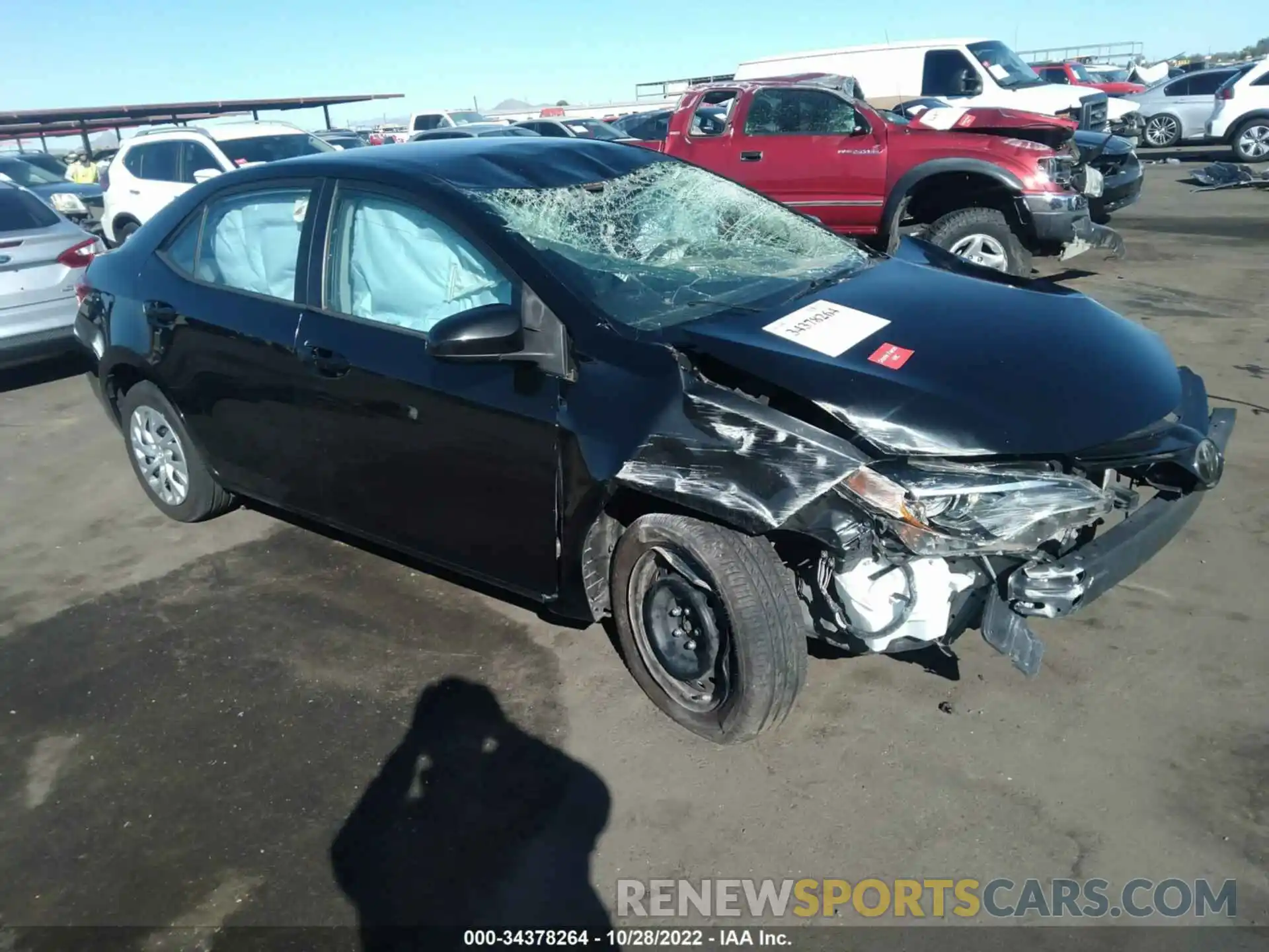 1 Photograph of a damaged car 2T1BURHE6KC239854 TOYOTA COROLLA 2019