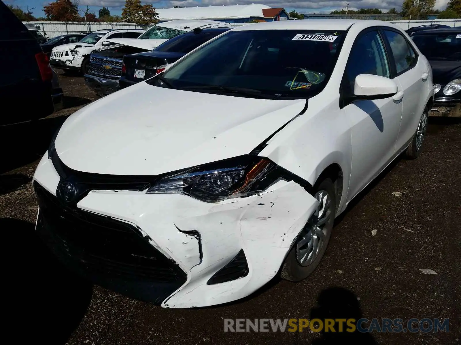 2 Photograph of a damaged car 2T1BURHE6KC240163 TOYOTA COROLLA 2019