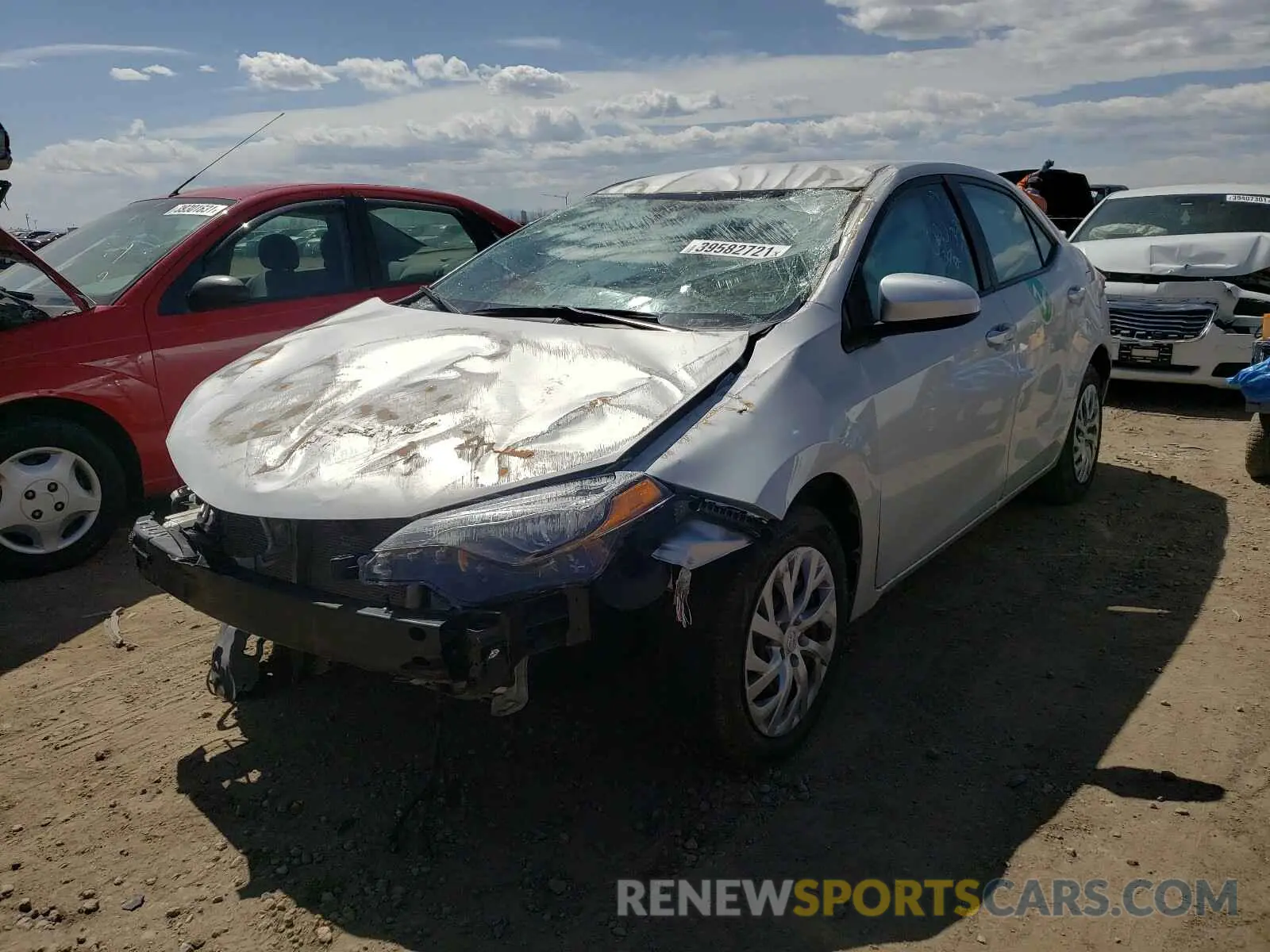 2 Photograph of a damaged car 2T1BURHE6KC241166 TOYOTA COROLLA 2019