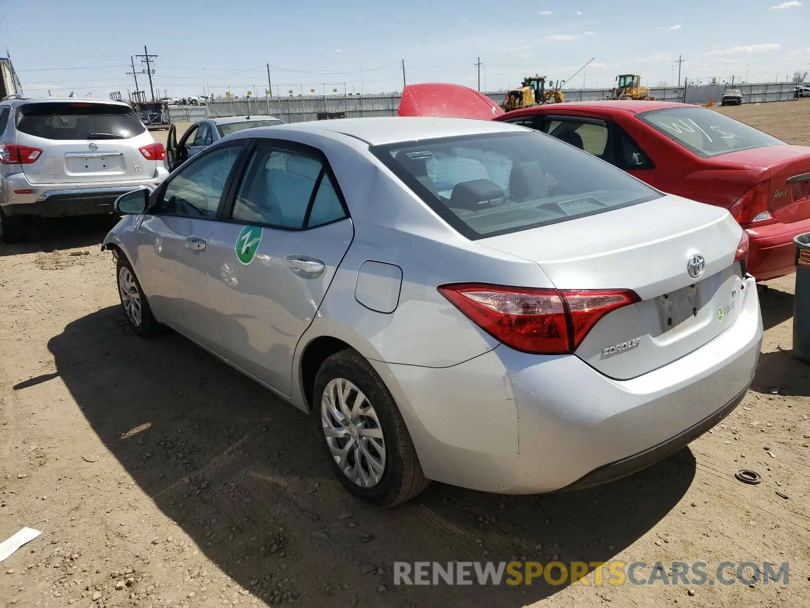 3 Photograph of a damaged car 2T1BURHE6KC241166 TOYOTA COROLLA 2019