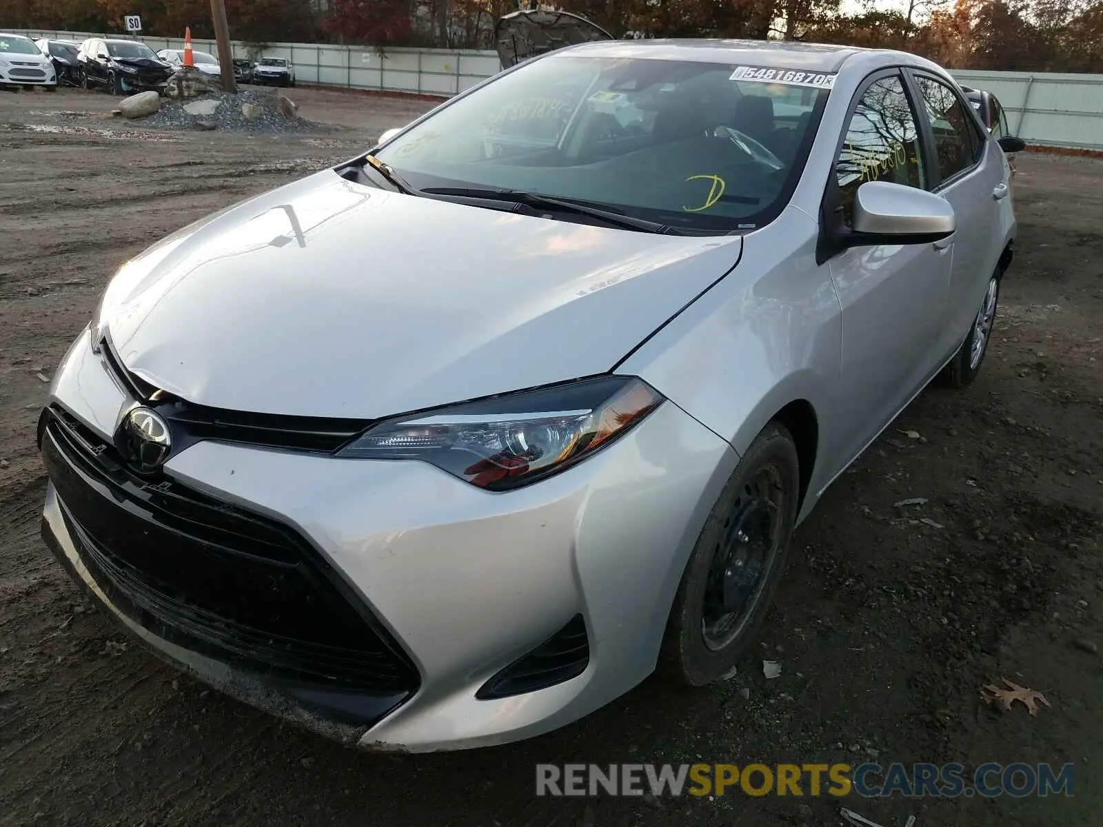2 Photograph of a damaged car 2T1BURHE6KC241586 TOYOTA COROLLA 2019