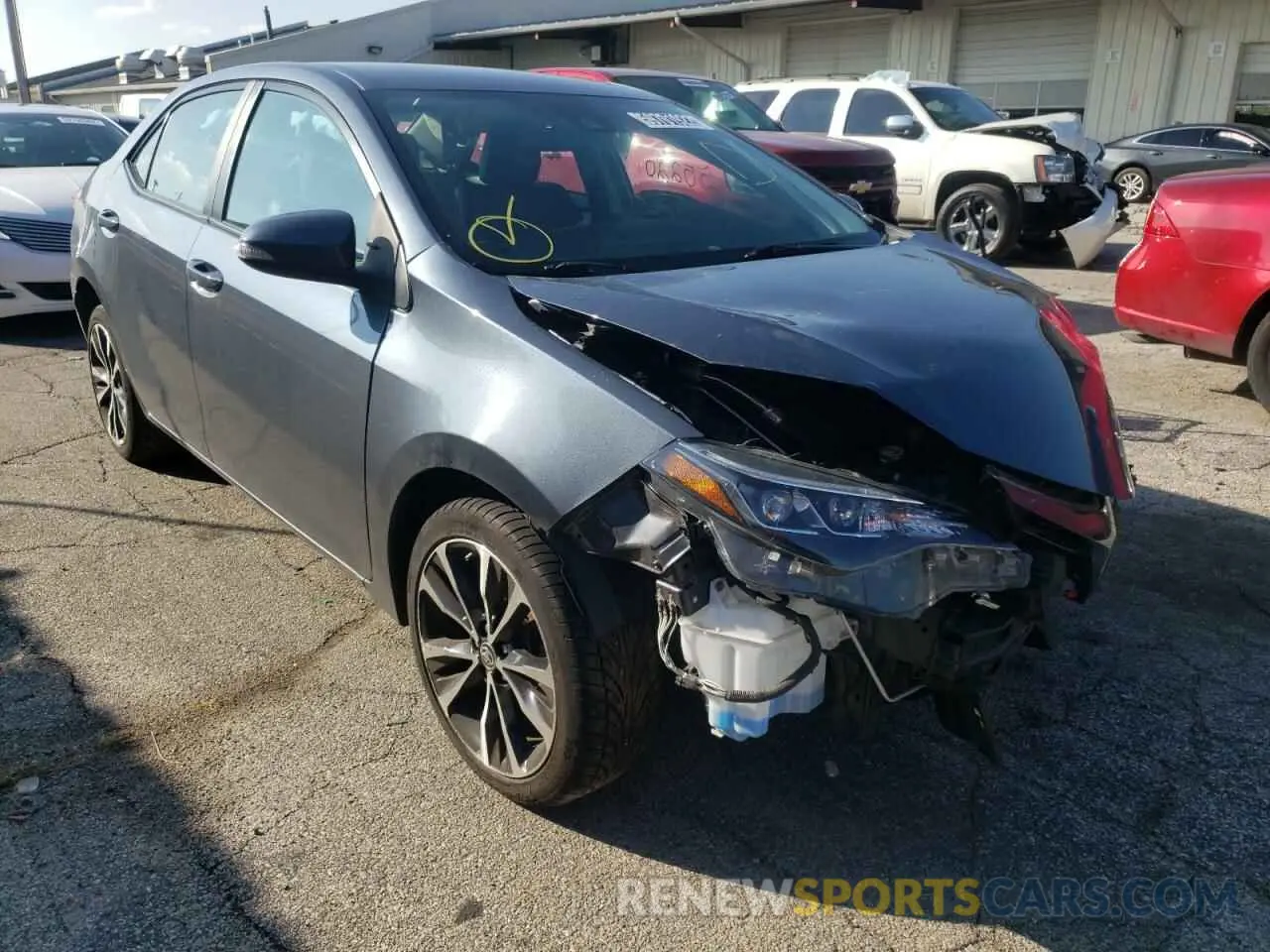 1 Photograph of a damaged car 2T1BURHE6KC241930 TOYOTA COROLLA 2019