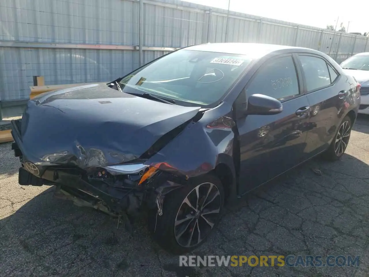 2 Photograph of a damaged car 2T1BURHE6KC241930 TOYOTA COROLLA 2019