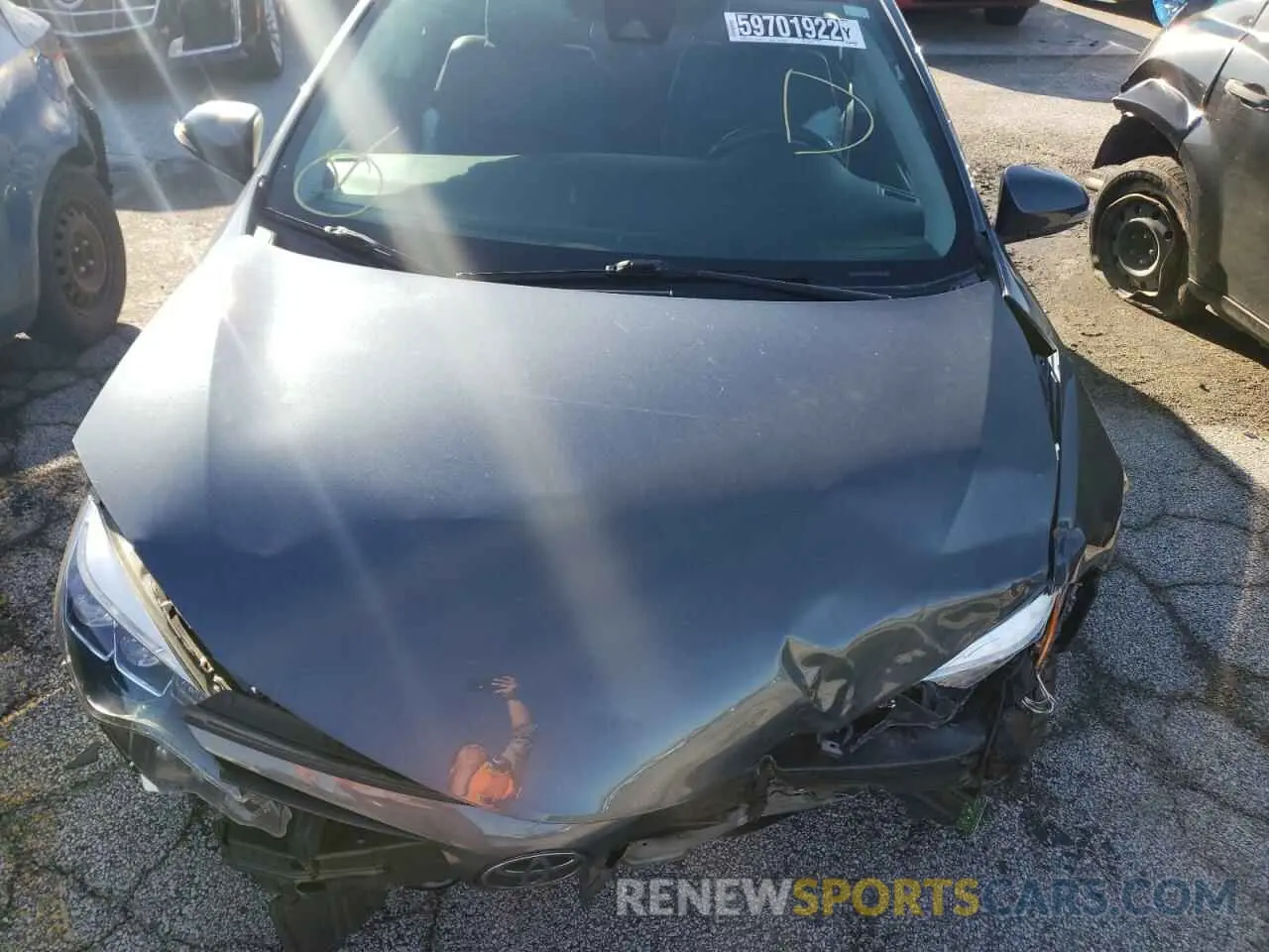 7 Photograph of a damaged car 2T1BURHE6KC241930 TOYOTA COROLLA 2019