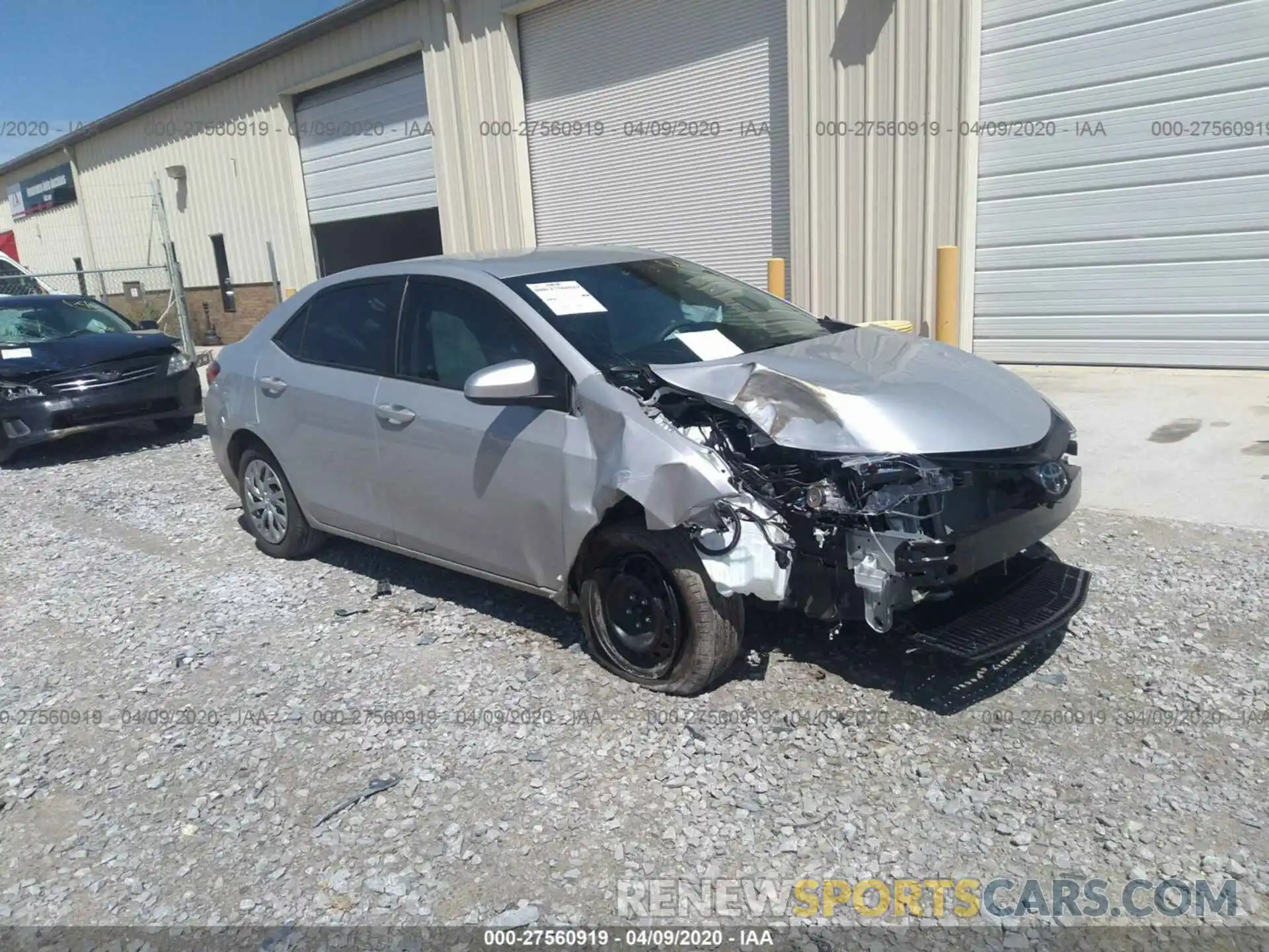 1 Photograph of a damaged car 2T1BURHE7KC126561 TOYOTA COROLLA 2019