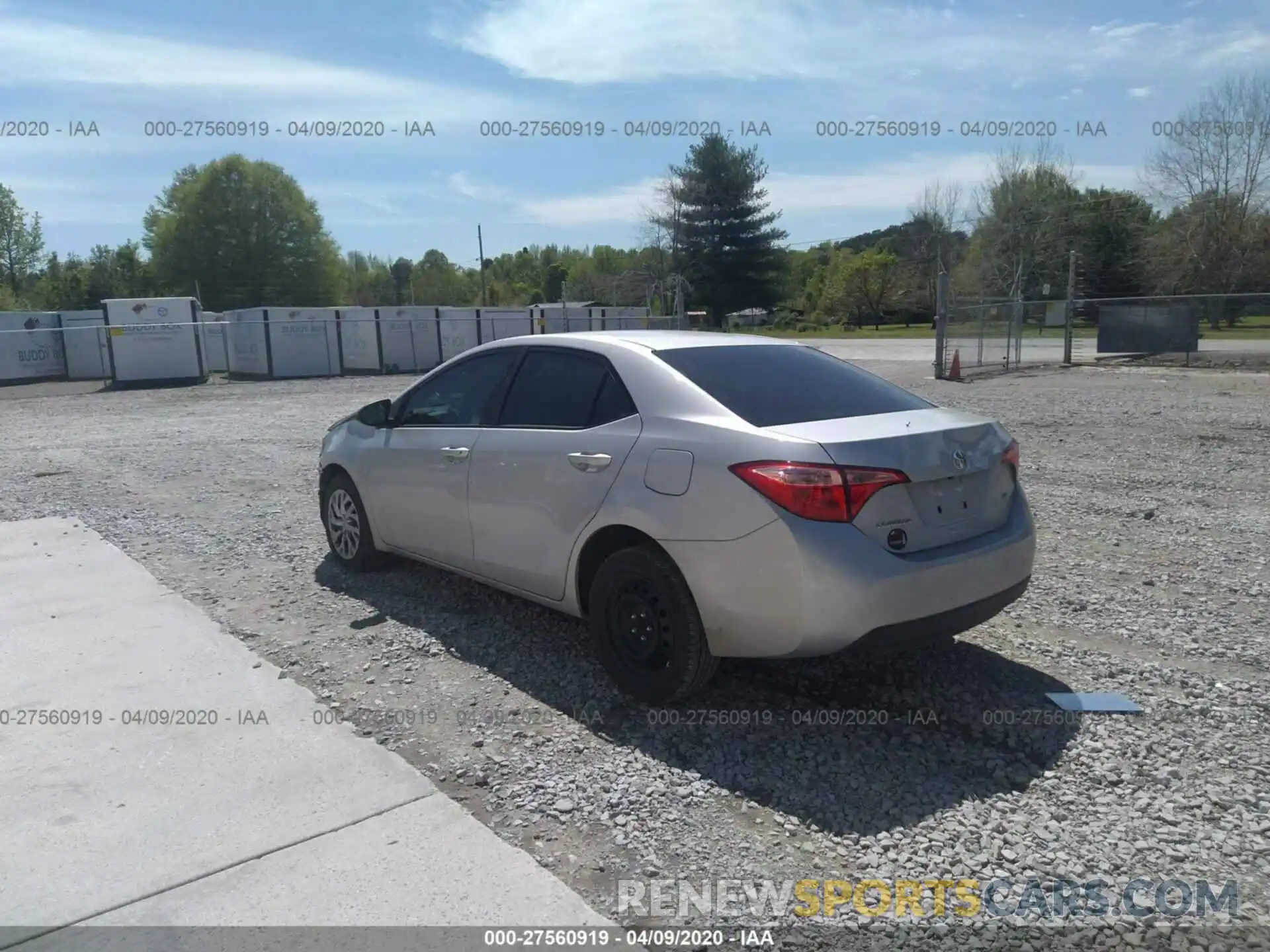 3 Photograph of a damaged car 2T1BURHE7KC126561 TOYOTA COROLLA 2019