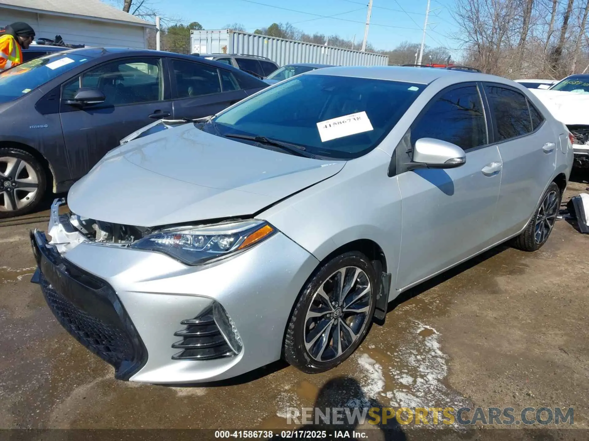 2 Photograph of a damaged car 2T1BURHE7KC127533 TOYOTA COROLLA 2019
