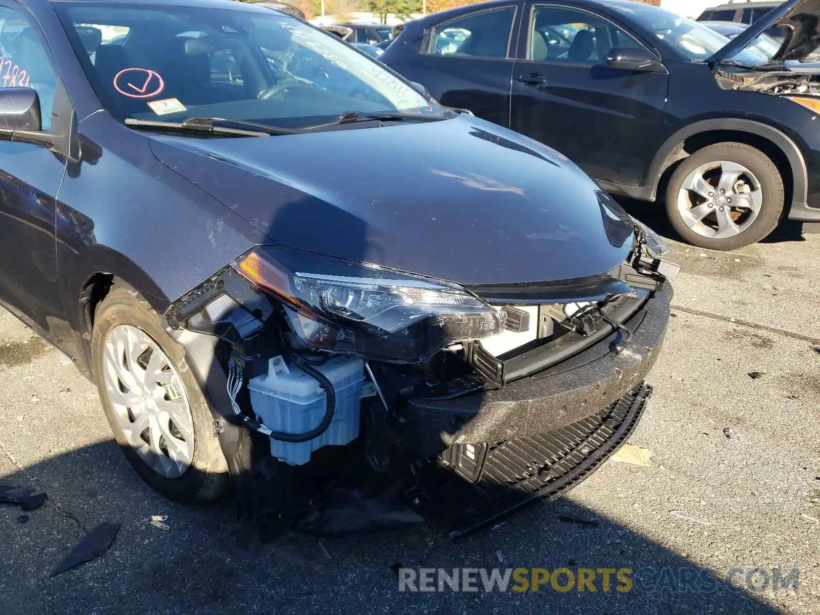 9 Photograph of a damaged car 2T1BURHE7KC127967 TOYOTA COROLLA 2019