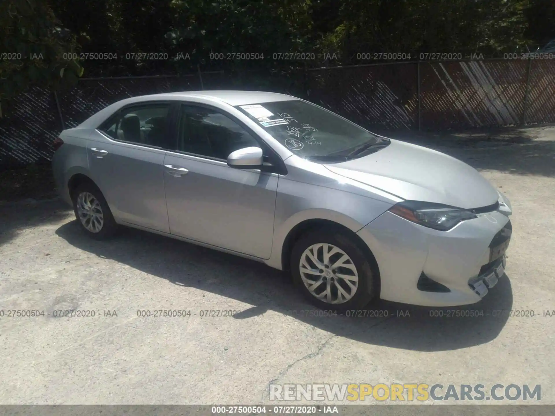 1 Photograph of a damaged car 2T1BURHE7KC131193 TOYOTA COROLLA 2019