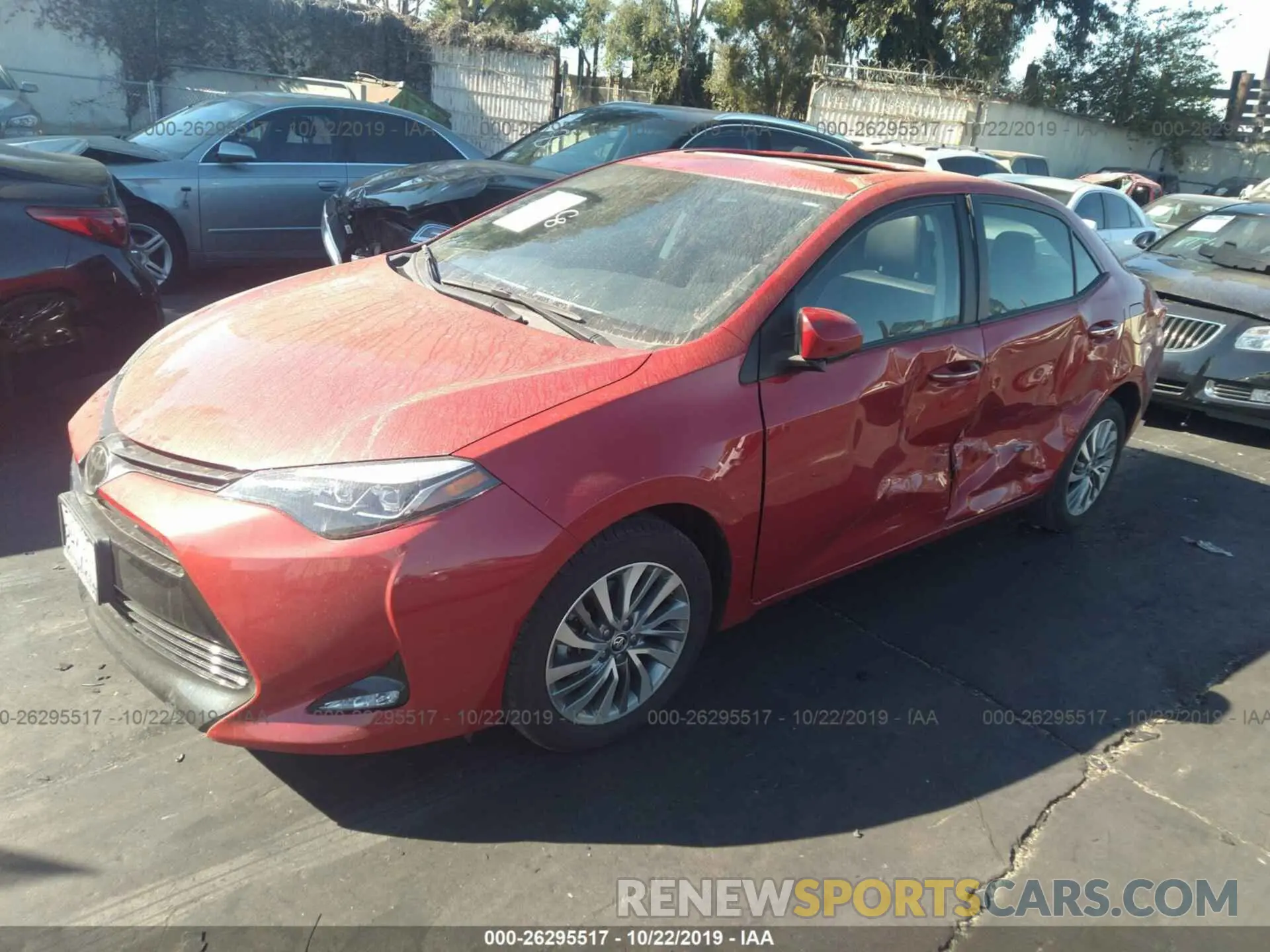 2 Photograph of a damaged car 2T1BURHE7KC131727 TOYOTA COROLLA 2019