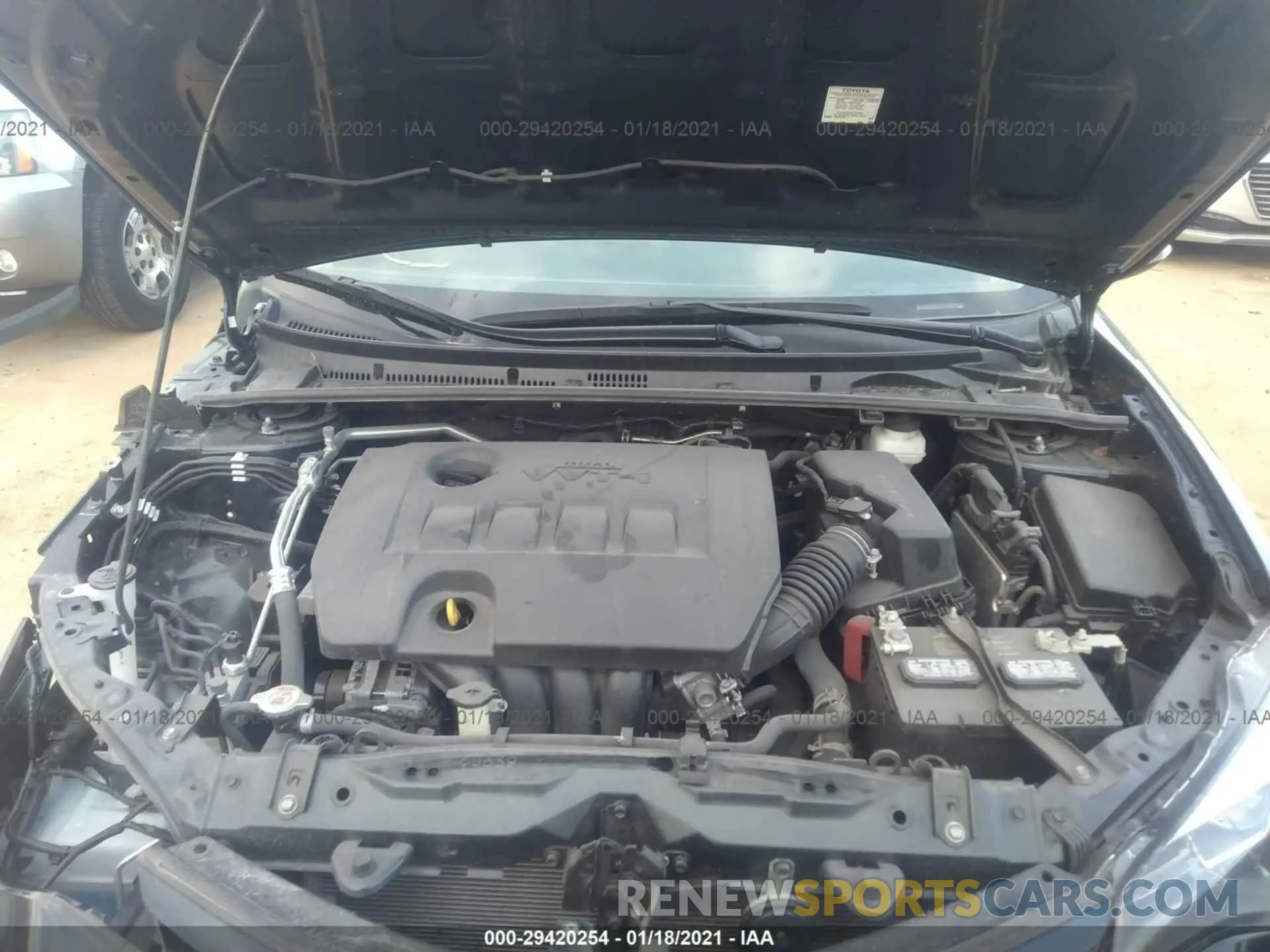 10 Photograph of a damaged car 2T1BURHE7KC132456 TOYOTA COROLLA 2019